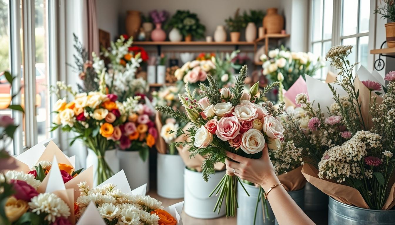 Seasonal flower arrangements